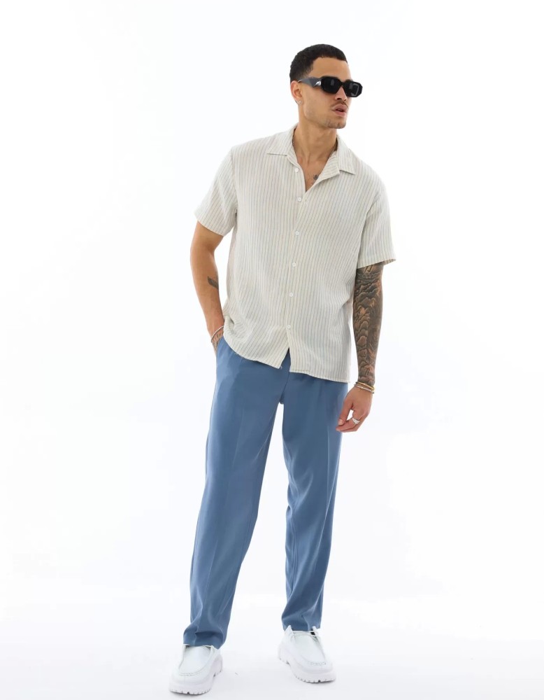 OVERSIZE İNCE ÇİZGİLİ GÖMLEK OVERSIZE İNCE ÇİZGİLİ GÖMLEK