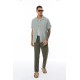 OVERSIZE KALIN ÇİZGİLİ KISA KOLLU GÖMLEK OVERSIZE KALIN ÇİZGİLİ KISA KOLLU GÖMLEK