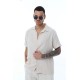 OVERSIZE KALIN ÇİZGİLİ KISA KOLLU GÖMLEK OVERSIZE KALIN ÇİZGİLİ KISA KOLLU GÖMLEK