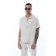 OVERSIZE KALIN ÇİZGİLİ KISA KOLLU GÖMLEK OVERSIZE KALIN ÇİZGİLİ KISA KOLLU GÖMLEK