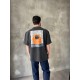Antrasit Yıkamalı Sırt Baskılı Oversize T-Shirt Antrasit Yıkamalı Sırt Baskılı Oversize T-Shirt