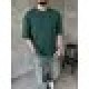 Yeşil Basic Oversize T-Shirt