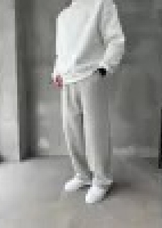 Yıkama Gri Cucire Basic Pileli Baggy Eşofman